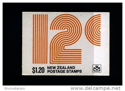 NEW ZEALAND - 1978  $ 1.20  BOOKLET BLACK AND ORANGE COVER  MINT NH - Cuadernillos