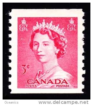 Canada (Scott No. 332 - Reine / Elizabeth / Queen) [**] TB / VF - Coil Stamps