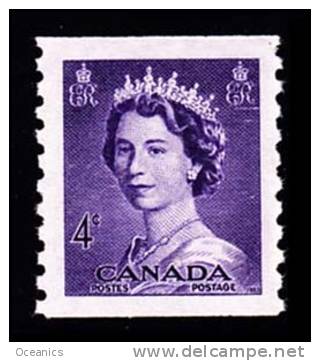 Canada (Scott No. 333 - Reine / Elizabeth / Queen) [**] TB / VF - Francobolli In Bobina