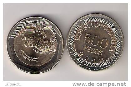 Colombia  500 Pesos 2012. UNC Bimetal Bimetallic - Kolumbien