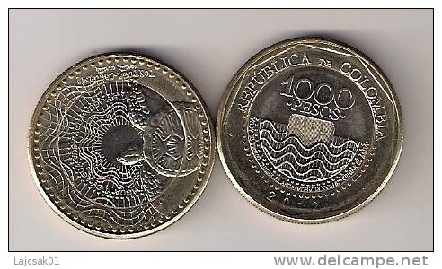 Colombia  1000 Pesos 2012. UNC Bimetal Bimetallic - Kolumbien