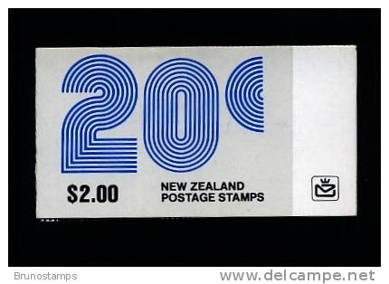 NEW ZEALAND - 1981  $ 2  BOOKLET  BLACK AND BLUE COVER  MINT NH - Markenheftchen
