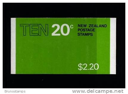 NEW ZEALAND - 1981  $ 2  BOOKLET  BLACK AND GREEN COVER  MINT NH - Carnets