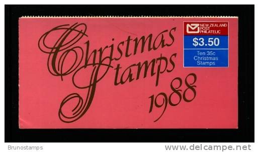 NEW ZEALAND - 1988  $ 3.50  BOOKLET  CHRISTMAS  MINT NH - Markenheftchen