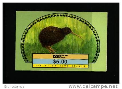 NEW ZEALAND - 1988  $ 6  BOOKLET  KIWI  MINT NH - Markenheftchen