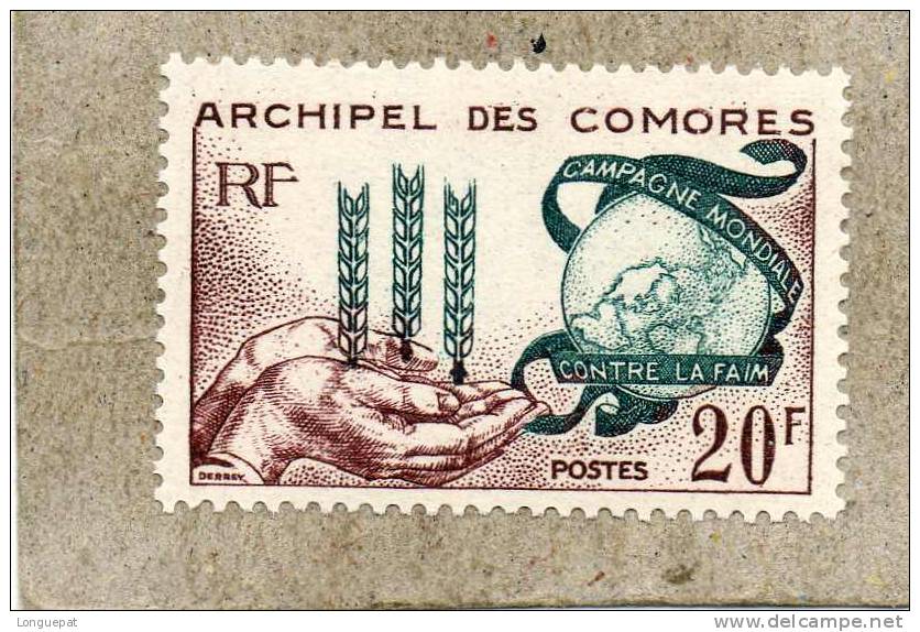 COMORES (Archipelle Des) : Campagne Mondiale Contre La Faim - Planisphère, épis De Blé , Mains - - Unused Stamps