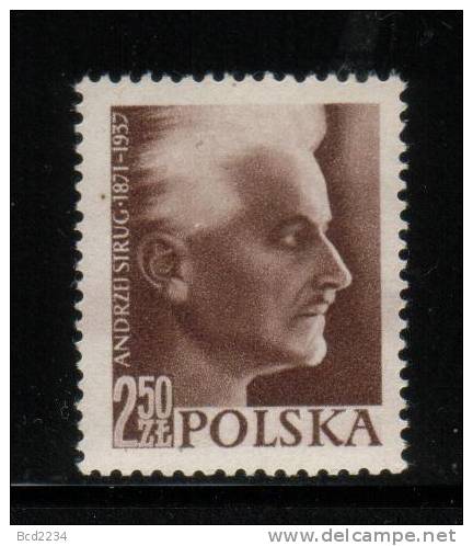 POLAND 1957 ANDRZEJ STRUGA HM Socialist Politician Freemason Publicist Independence Freedom Fighter - Massoneria