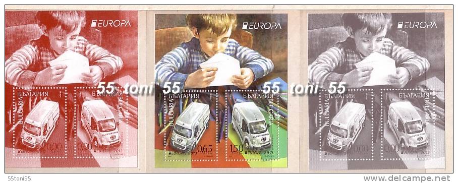 BULGARIA / Bulgarie 2013, Europa / CEPT  S/S -MNH + 2 S/S - Missing Value - 2013