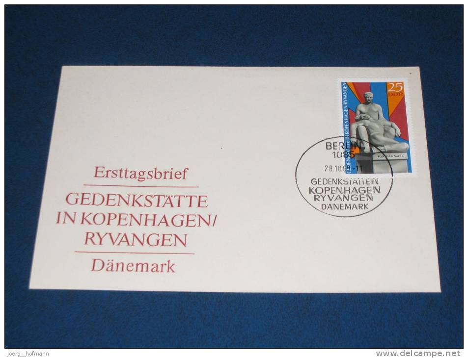 FDC DDR Ersttagsbrief Deutschland 1969 Internationale Mahn Und Gedenkstätten Ryvangen Dänemark Denmark - Sonstige & Ohne Zuordnung