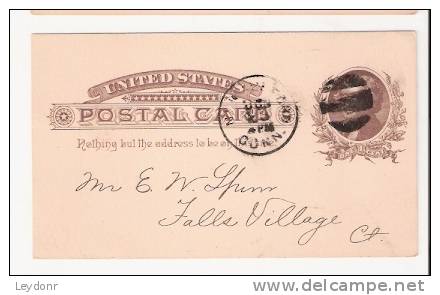 Postal Card Jefferson 1 Cent PC4 - - ...-1900
