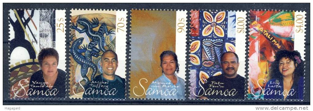#Samoa 2003. Native Artists. Paintings And Drawings. Michel 974-78. MNH(**) - Samoa (Staat)