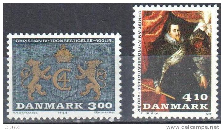 Denmark 1988 - Famous People Art  Painting -  Mi.914-915 - MNH (**) - Unused Stamps