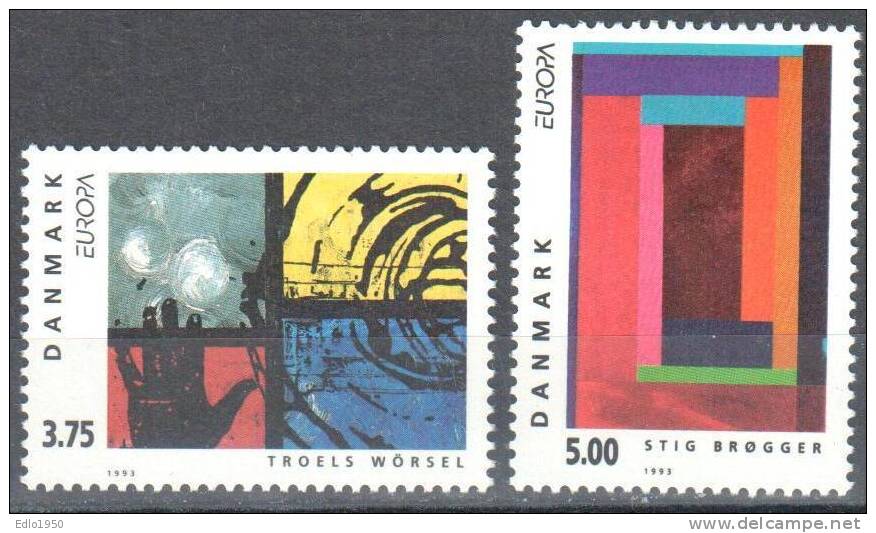 Denmark 1993 - Art  Painting Gemalde -  Mi.1052-1053 - MNH (**) - Nuevos