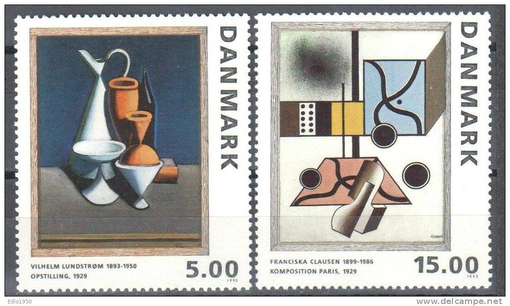 Denmark 1993 - Art  Painting Gemalde -  Mi.1068-1069 - MNH (**) - Ungebraucht