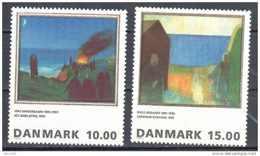Denmark 1995 - Art  Painting Gemalde -  Mi.1108-1109 - MNH (**) - Unused Stamps