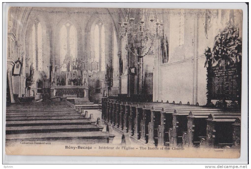 Bény-Bocage - Intérieur De L'Eglise - Autres & Non Classés