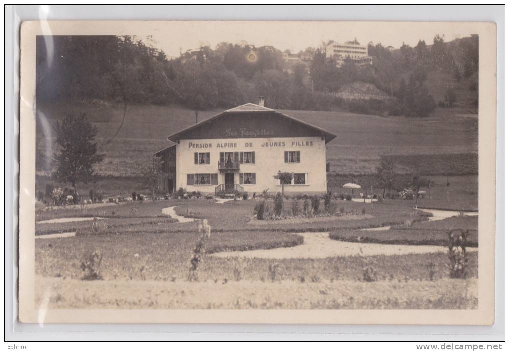 Megève - Carte-photo Du Chalet LES FAUVETTES Pension Alpine De Jeunes Filles - Megève