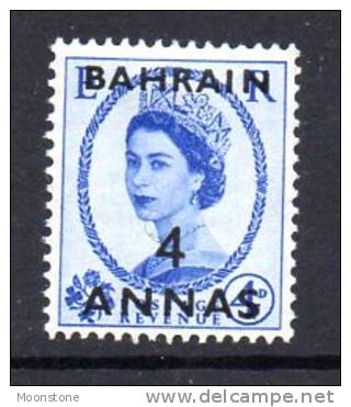 Bahrain, QEII 1952 4a On 4d Definitive Surcharge, Hinged Mint (A) - Bahrain (...-1965)