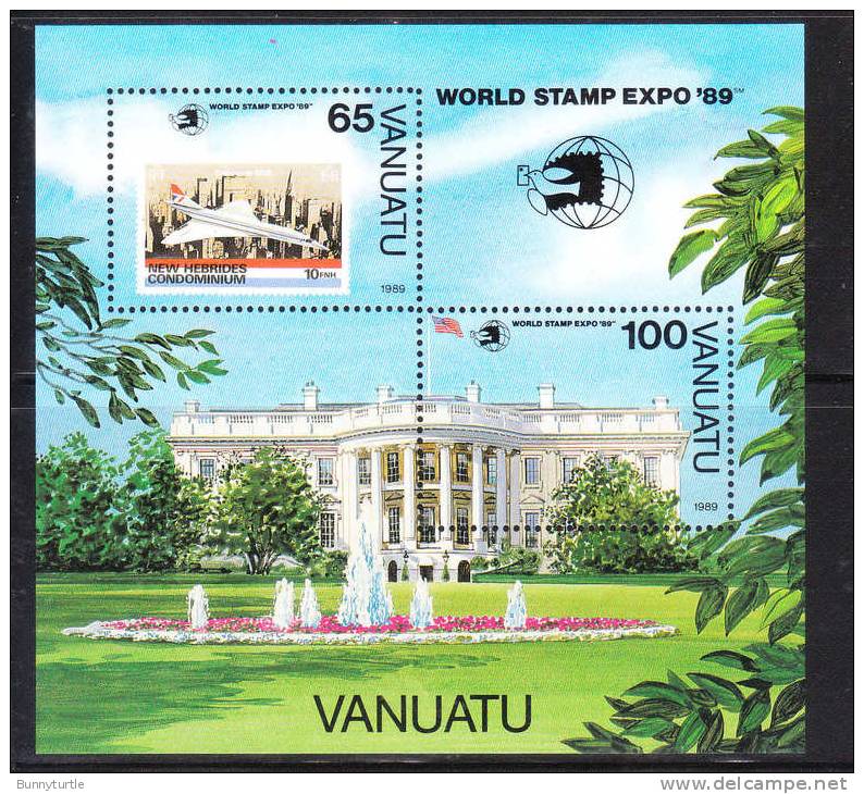 Vanuatu 1989 World Stamp Expo S/S MNH - Vanuatu (1980-...)