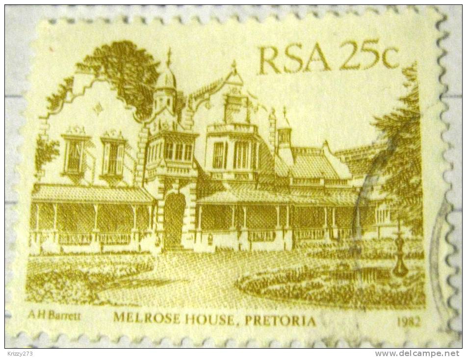 South Africa 1982 Melrose House Pretoria 25c - Used - Gebraucht