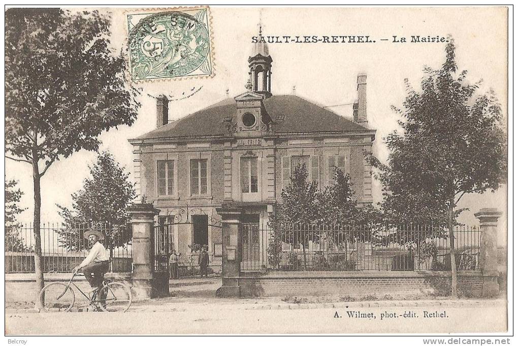 Dépt 08 - SAULT-LÈS-RETHEL - La Mairie - Autres & Non Classés