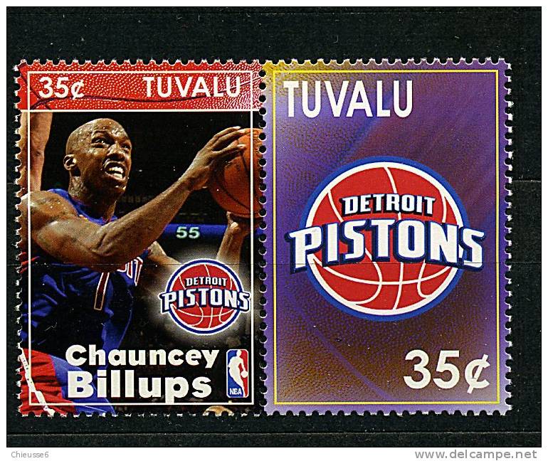 Tuvalu ** N° 1082/1083 - Basket-ball. NBA. Chauncey Billups, Joueur - Tuvalu (fr. Elliceinseln)