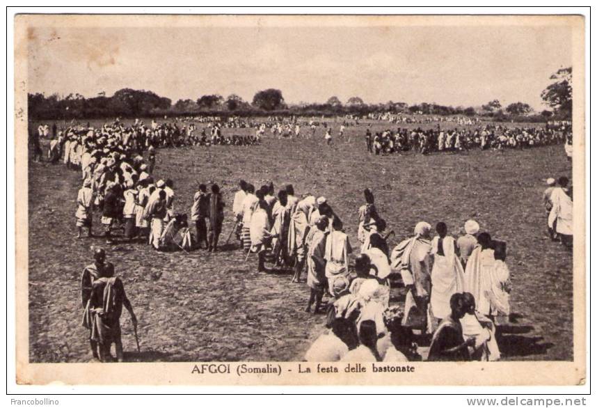 SOMALIA-AFGOI FESTA DELLE BASTONATE - POSTA MILITARE N.98 - 1935 - Somalie