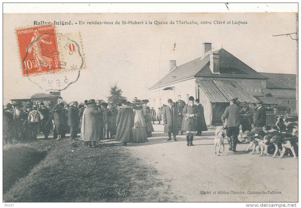 SAINT ETIENNE DE CHIGNY - Chasse à Courre - Rallye Juigné -  St Hubert à La Queue De Merluche - Autres & Non Classés