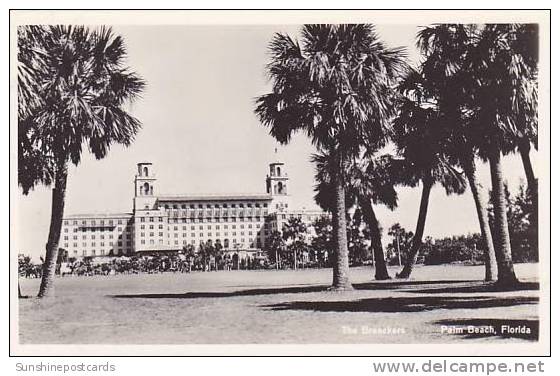 Florida Palm Beach Breakers Hotel Real Photo RPPC - Palm Beach