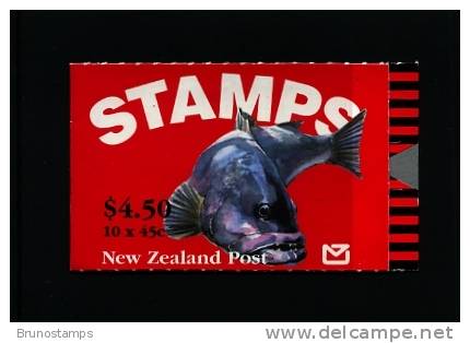 NEW ZEALAND - 1993  $ 4.50  BOOKLET  FISH STAMPS  MINT NH - Booklets