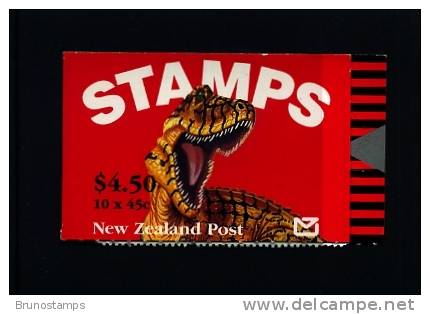 NEW ZEALAND - 1993  $ 4.50  BOOKLET DINOSAUR STAMPS  MINT NH - Booklets