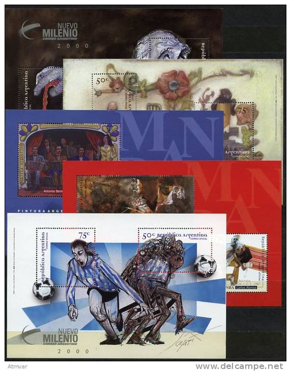 AR1206. ARGENTINA / ARGENTINE (1999) - Mint Sets, Sheets / Séries, Feuillets - Neufs (3 SCANS !) - Unused Stamps