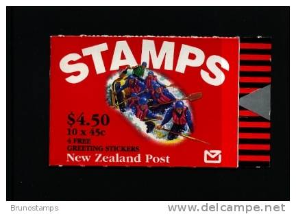NEW ZEALAND - 1994  $ 4.50  BOOKLET  WATER RAFTING  MINT NH - Carnets