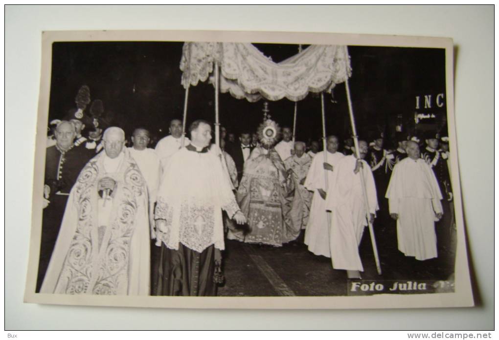 BARI   LOTTO 5 ENORMI   ORIGINALI   FOTO D'EPOCA    JULIA   18 X 12   PERSONAGGI   PROCESSIONE  RELIGIONE  TO - Luoghi