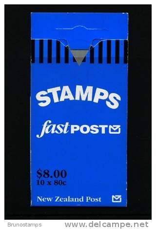 NEW ZEALAND - 1995 $ 8 BOOKLET FASTPOST (FALCON Perf.12 IMPERF SIDES) HANG-SELL  MINT NH - Carnets