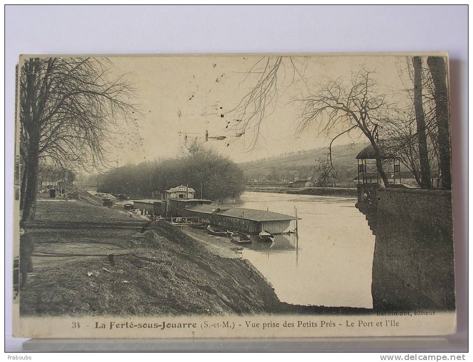 (77) - LA FERTE SOUS JOUARRE - VUE PRISE DES PETITS PRES - LE PORT ET L'ILE - La Ferte Sous Jouarre