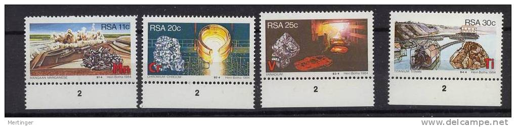 South Africa 1984 Mi# 647-50 MNH Mineralien - Unused Stamps