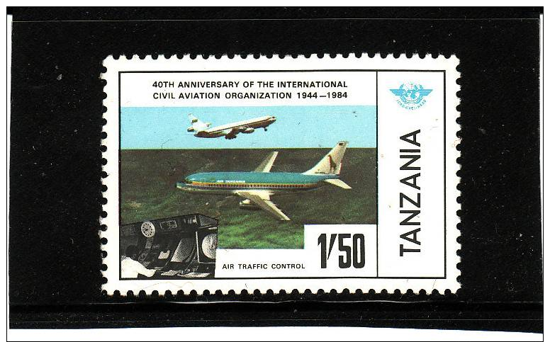 1984 Tanzania 1s 50, 40th Anniversary Of I.C.A.O.  MNH(**), SG #406 - Tanzania (1964-...)