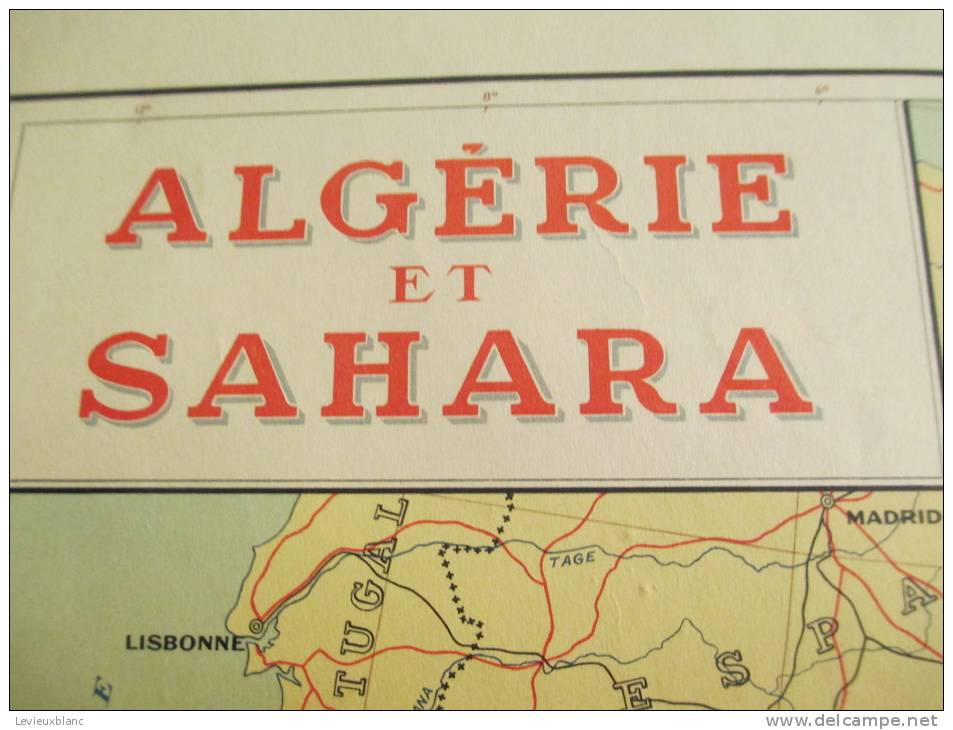 Carte/ALGERIE Et SAHARA/ Délégation Générale Du Gouvernement En Algérie/Fournié Géographe/1960    PGC42 - Cartes Routières