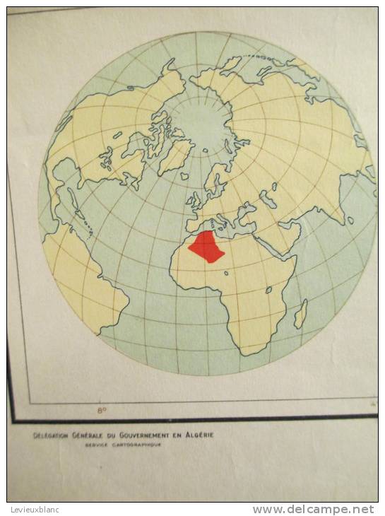 Carte/ALGERIE Et SAHARA/ Délégation Générale Du Gouvernement En Algérie/Fournié Géographe/1960    PGC42 - Cartes Routières