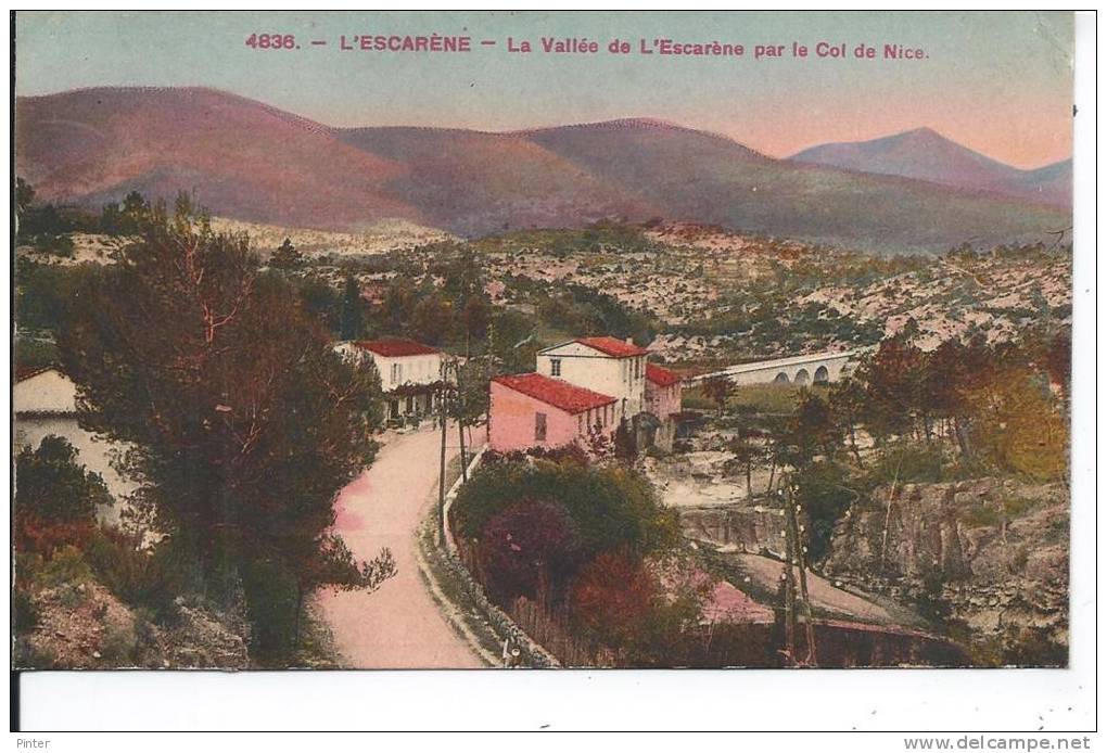 L´ESCARENE - La Vallée Par Le Col  De Nice - L'Escarène