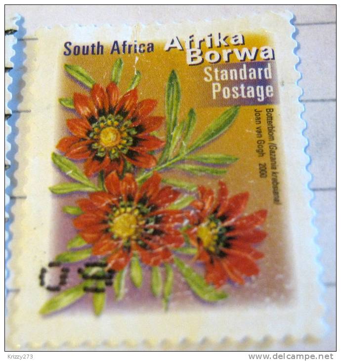 South Africa 2000 Flower Gazania Joan Van Gogh Standard - Used - Used Stamps