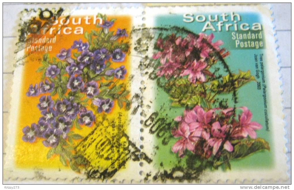 South Africa 2000 Karoo Violet And Tree Pelargonium Standard - Used - Gebruikt