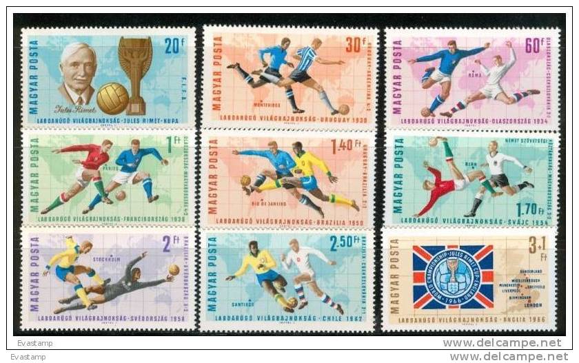 HUNGARY - 1966.World Cup Soccer Chships Cpl.Set MNH! - 1966 – England