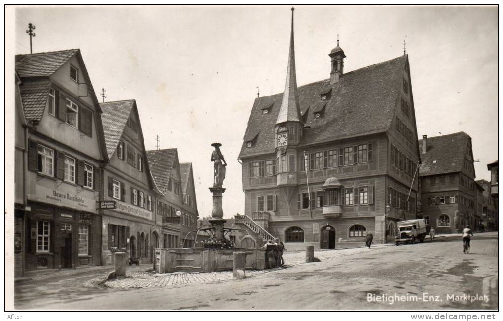 Bietigheim Enz Marktplatz Old Postcard - Bietigheim-Bissingen