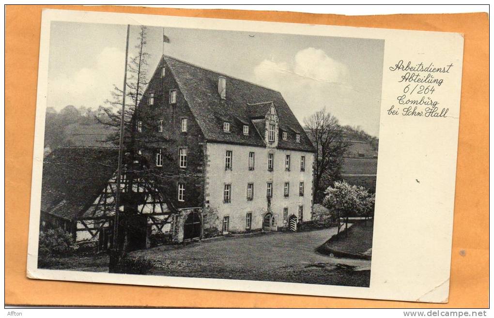 Arbeitsdienst Abteilung 6/264 Comburg Bei Schw. Hall Old Postcard - Schwaebisch Hall