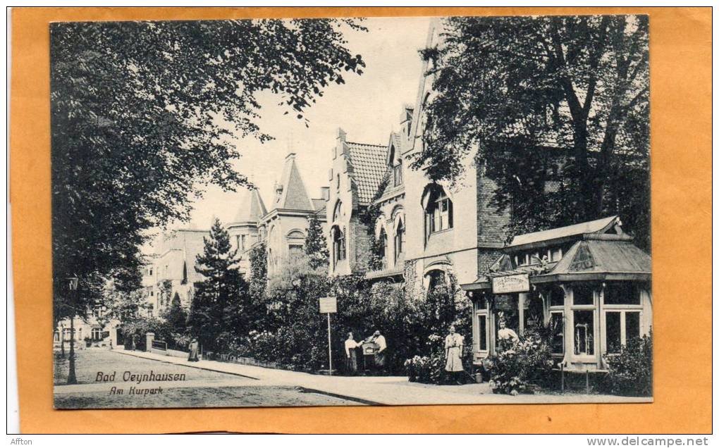 Bad Oeynhausen Am Kurpark 1905 Postcard - Bad Oeynhausen