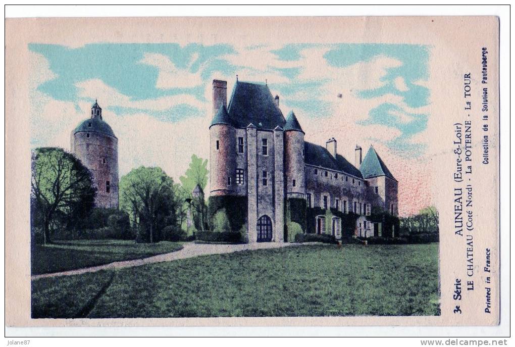 CPA   28    AUNEAU    LE CHATEAU  LA POTERNE LA TOUR          COTE NORDCOLLECTION PAUTAUBERGE - Auneau