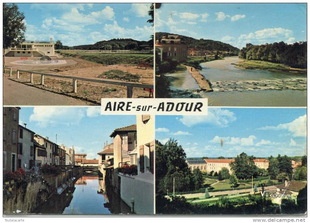 CPSM 40 AIRE SUR L ADOUR  MULTI VUES    1972    Grand Format 15 X 10,5 - Aire