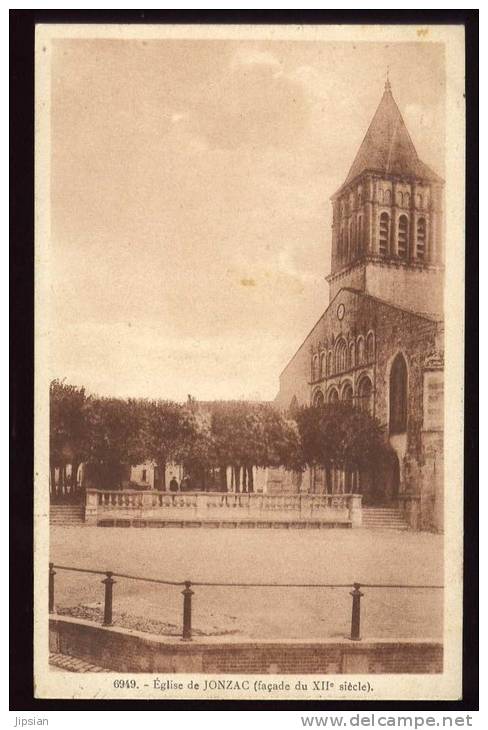 Cpa Du 17 église De Jonzac     Façade Du XIIè Siècle    PUO13 - Jonzac